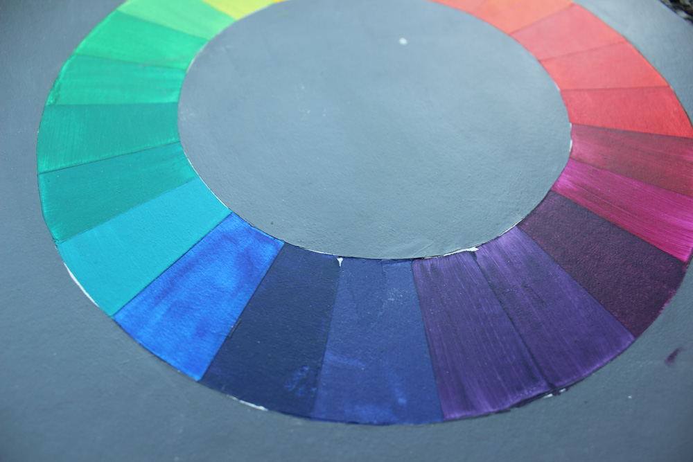 First color wheel close-up