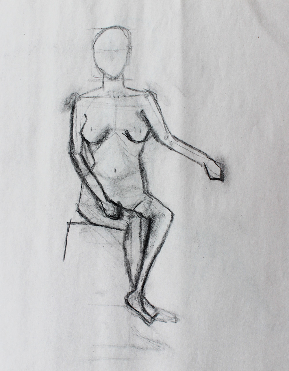 Female figure drawing