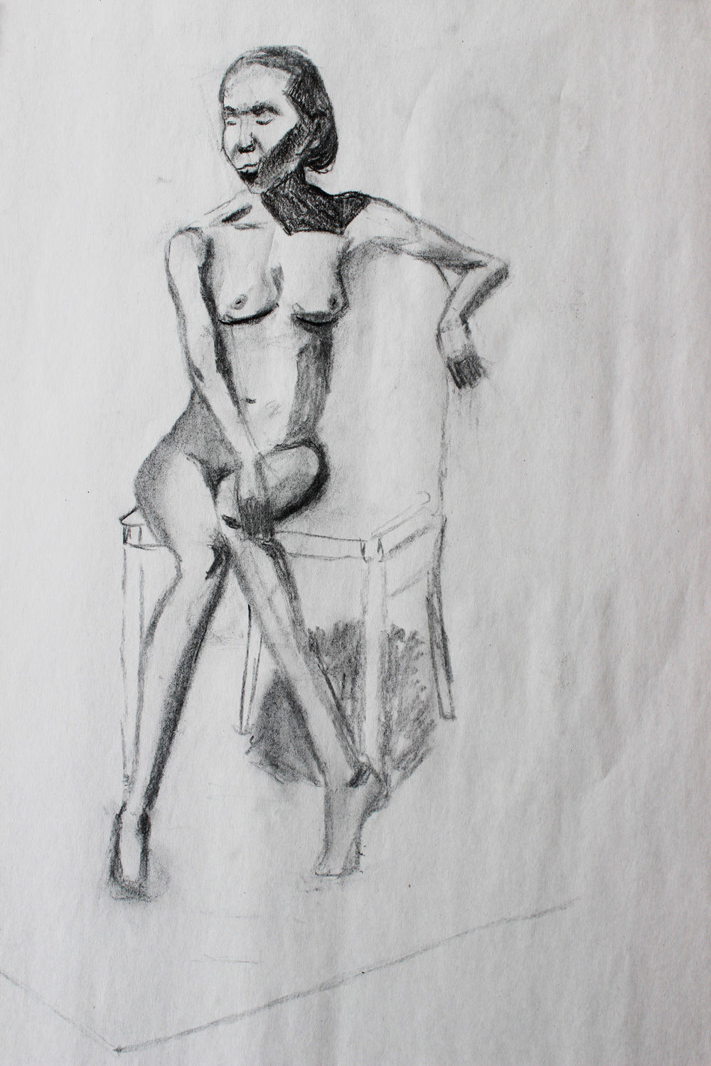 Female figure drawing