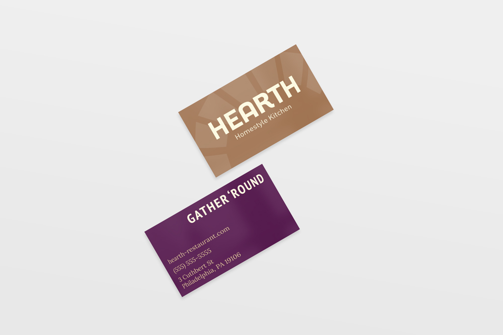 Hearth business cards