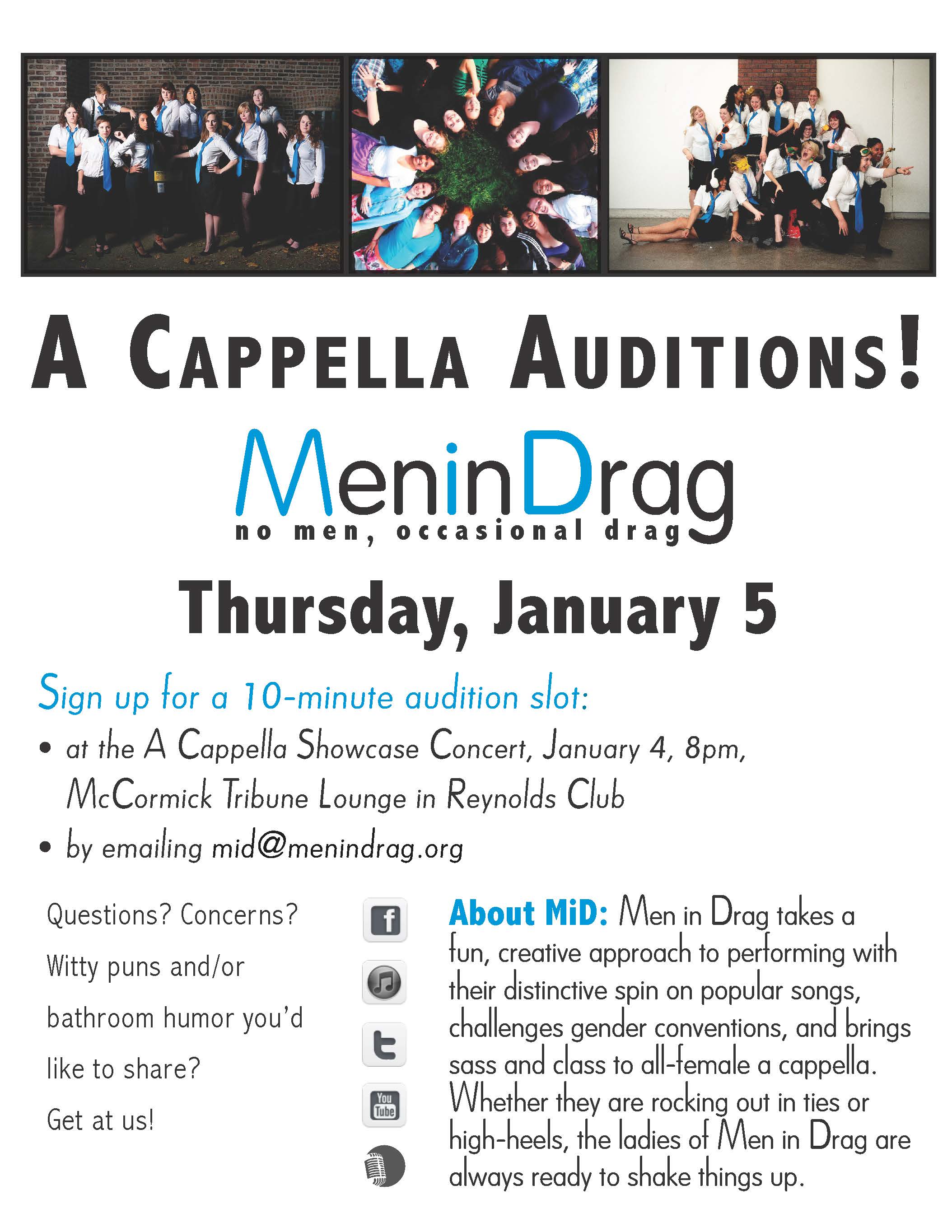 2012 audition poster