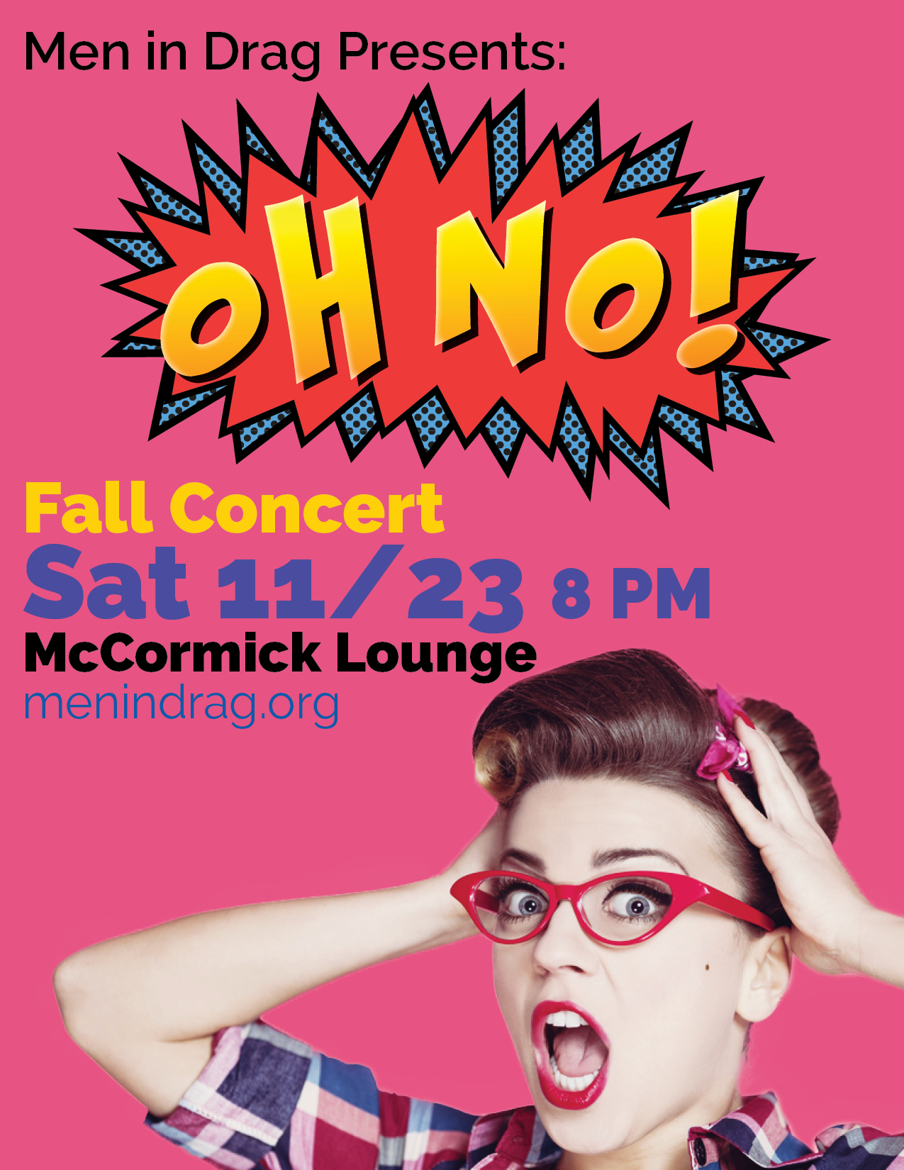 Men in Drag fall 2013 concert poster