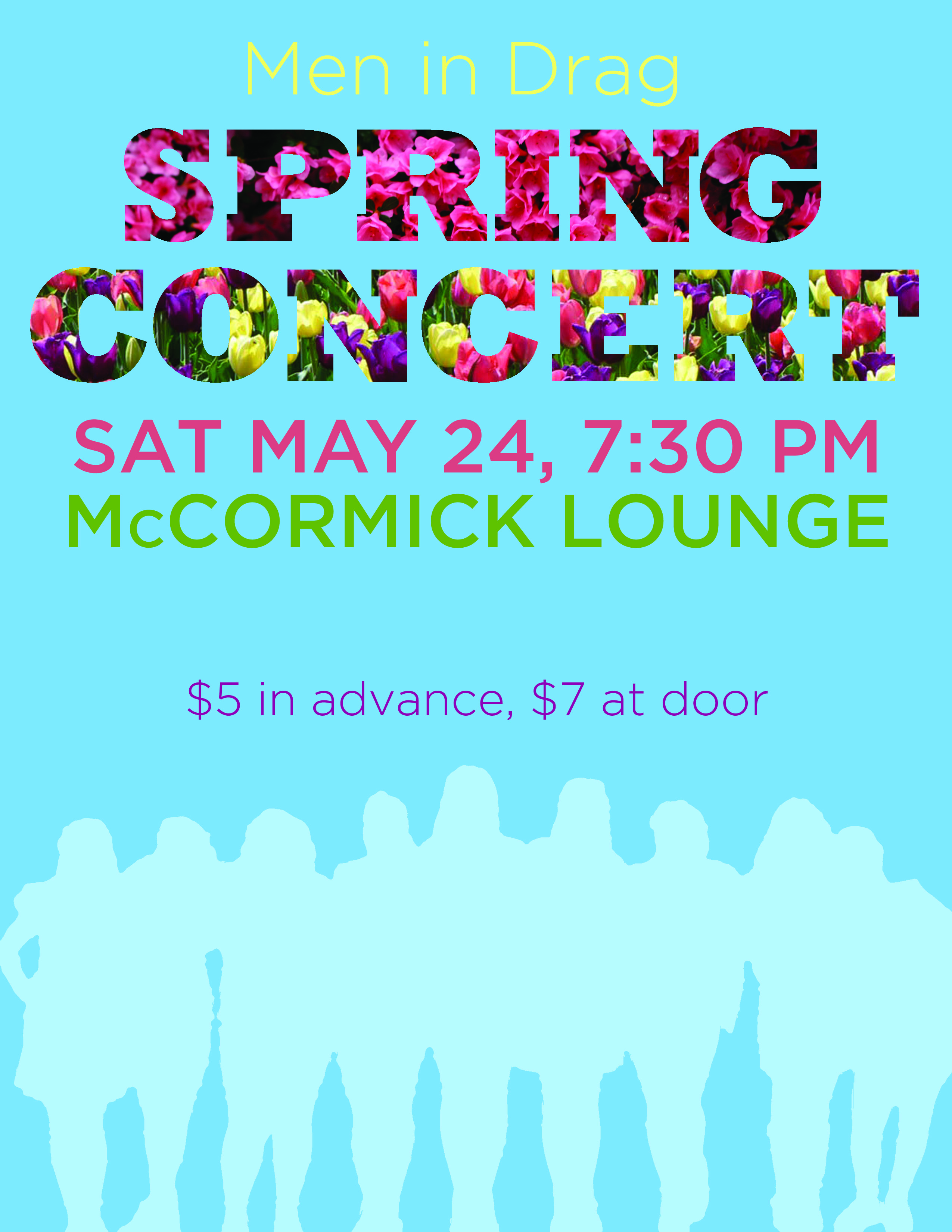 Men in Drag spring 2014 concert poster