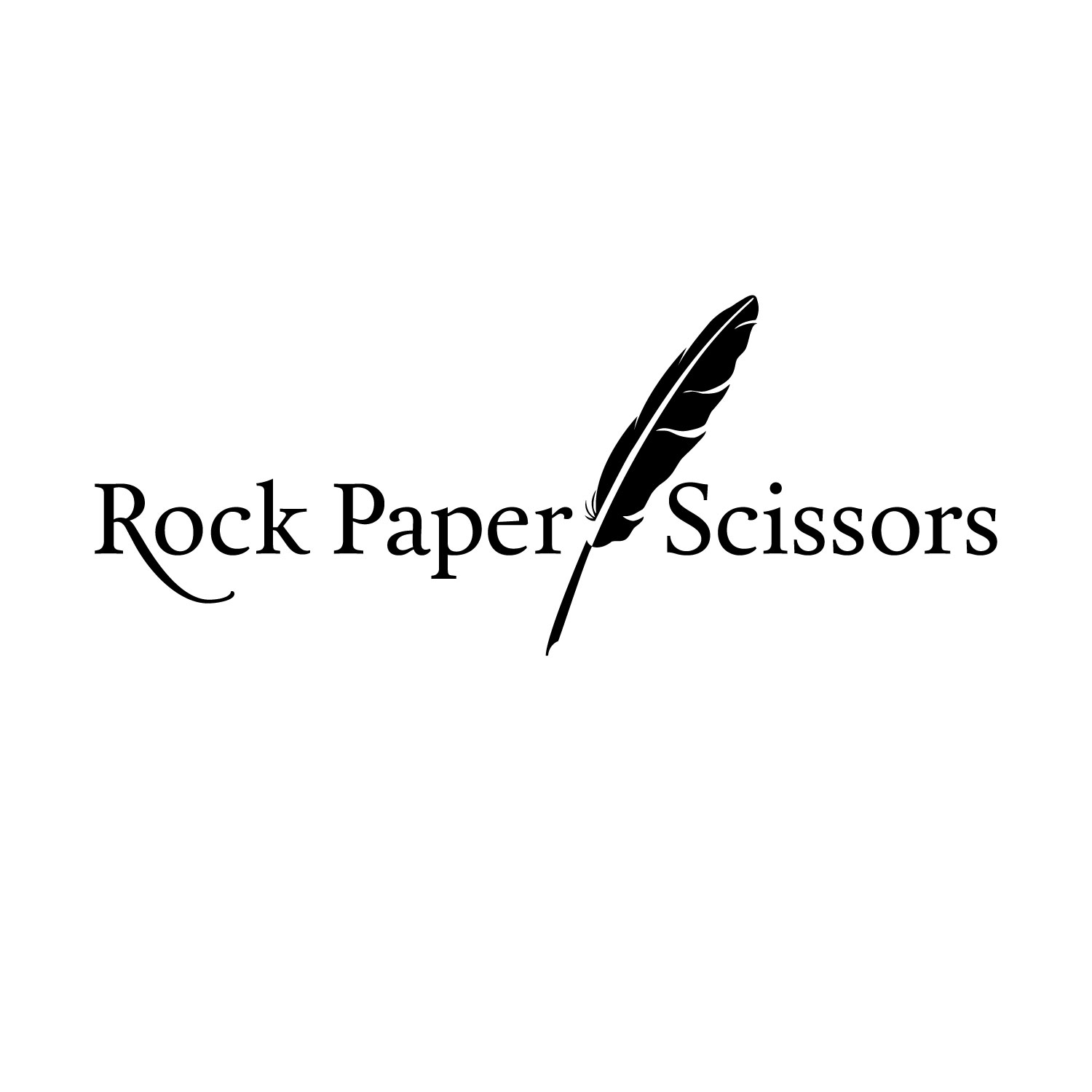 Rock Paper Scissors combination logo